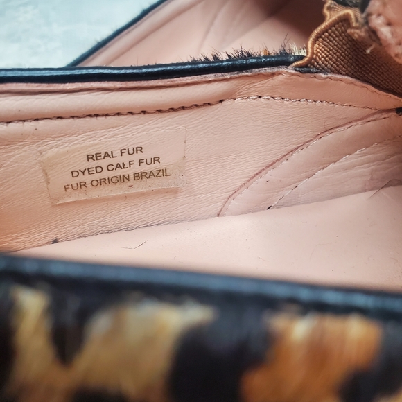 Kate‎ spade Delise Calf Hair Leather Leopard print slip on Sneaker Bow size 6 B - Picture 8 of 10